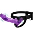 Indian next level with this Purple double vibrating Strap On For Couple