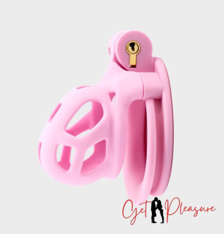 Pink Lightweight 3D printed chastity cage Cobra Nub For Men