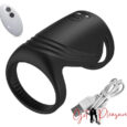 Delay Trainer Wireless Vibrator Black Glans Stimulator Penis Massager Ring for Enhanced Pleasure For Men