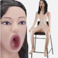 Cheap Price Life Size Inflatable sex doll sitting vibrating sucker For Men