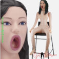 Cheap Price Life Size Inflatable sex doll sitting vibrating sucker For Men