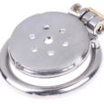 Mini Flat Men’s Small Metal Stainless Steel Chastity Cage Lock Device India