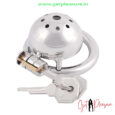 Stainless Steel Micro Chastity Cage Nub For men