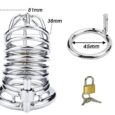 Stainless Steel Metal Chastity Cage Penis Locks Sex Cook for Men
