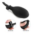 Beginners SM training alternative toys adult products inflatable anal plug Black