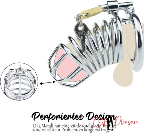 Stainless Steel Metal Chastity Cage Penis Locks Sex Cook for Men