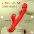 Flapping Tapping Vibrator with G spot Clitoral  Sex Tools For Women