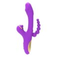 4th Generation USB Powered 4 in 1 Flapping Tapping anal Bead Vibrator Rabbit Vibrator