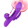 4th Generation USB Powered 4 in 1 Flapping Tapping anal Bead Vibrator Rabbit Vibrator
