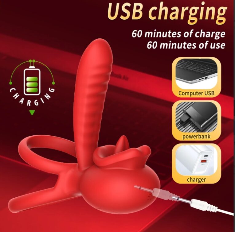 App Control Automatc Licking Penis Vibrating Ring India