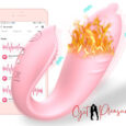 App Control Panty Vibrator with Licking U vibrator Heating Function for women