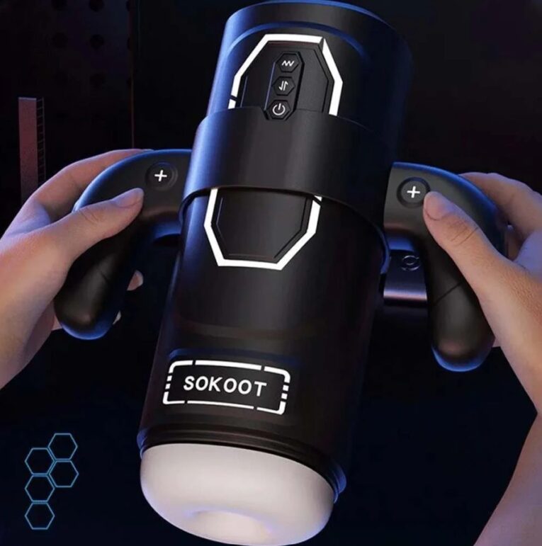 Automatic Thrusting Sucking Male Masturbator Powerful Vibration Heating Masturbation Cup Pocket Pussy Gamepad Sex Toys for Men