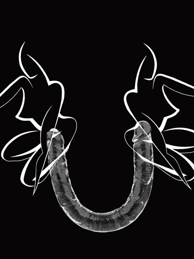 Low Price Dual Penetration Lesbian Sex Artificial Siliocne Penis India