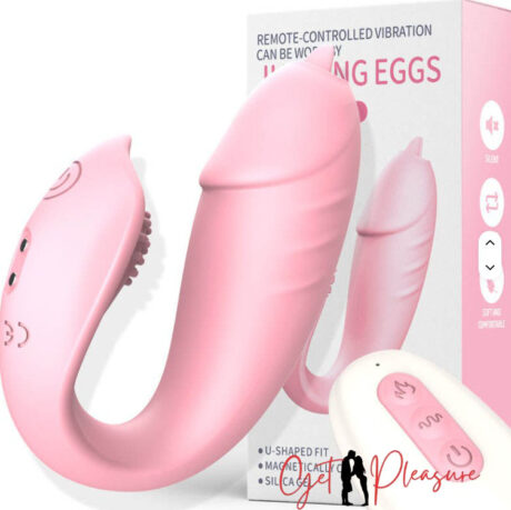 Remote Control Wearable Panty Vibrator with Heating Function Licking Sex Toys