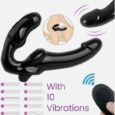 Double Penetration Strapless Vibrator Strapon Vibrating Lesbian Sex Toys India