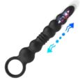 10 Modes Vibrating Thrusting  Anal Beads Long Prostate Butt Plug with Pull Ring