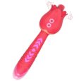 Powerful Rose Flower Shaped Thrusting Nipple Licking Rotating  Massager Vibrator for Women