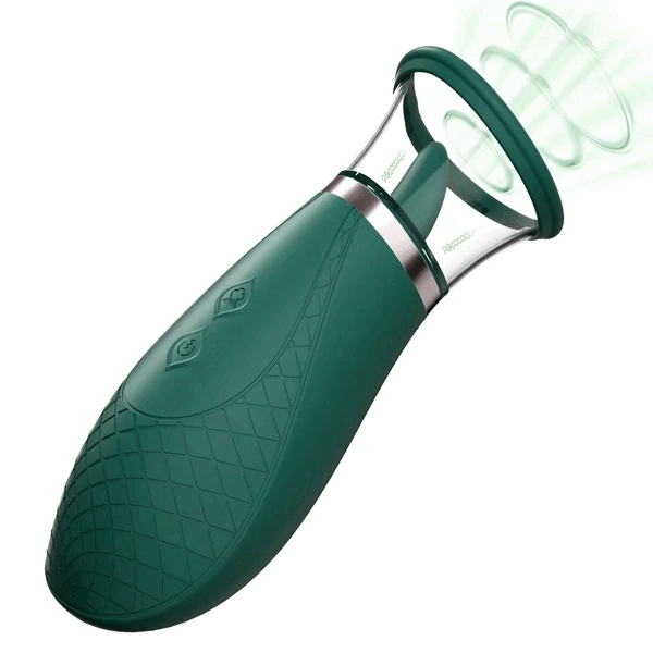 Nipples Sucking Vibrator Sex Toys, Clitoral 3 Sucking 9 Licking Modes Green