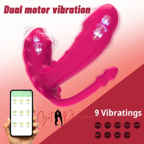 Long Distance APP Control Panty Pink 9 Frequency Vibration Mode Sex Toys India