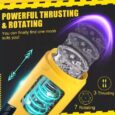 Dark Knight Yellow Automatic Thrusting Rotation Real Feel Male Masturbator