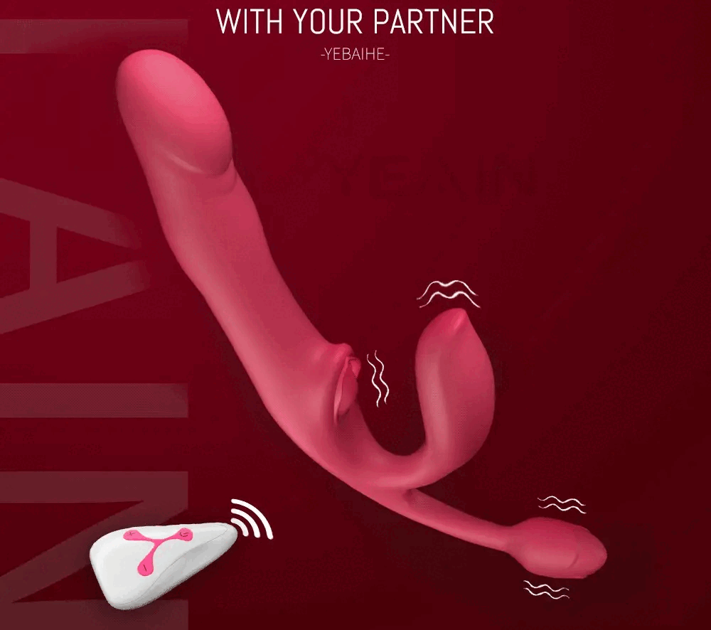 Strapless Strapon lesbian Pink Vibrator Wild lily vibrator special design