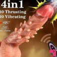 4In1 Spiked Automatic Thrusting Vibrating Rotation Dildos India