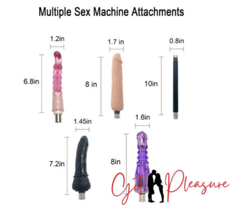 Sex Machine 5 Pieces Attachments India(Not Including Machine)