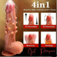4In1 Spiked Automatic Thrusting Vibrating Rotation Dildos India