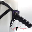Faak Big Size Beads Anal with Strapon Harness for Unisex