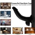 American Ulf Black Curved Silicone Penis Dildos