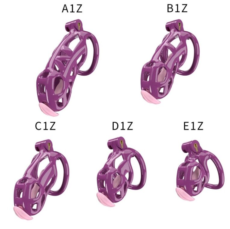 Dark Purple Cobra Nub Chastity Kit With Urethral Catheter India