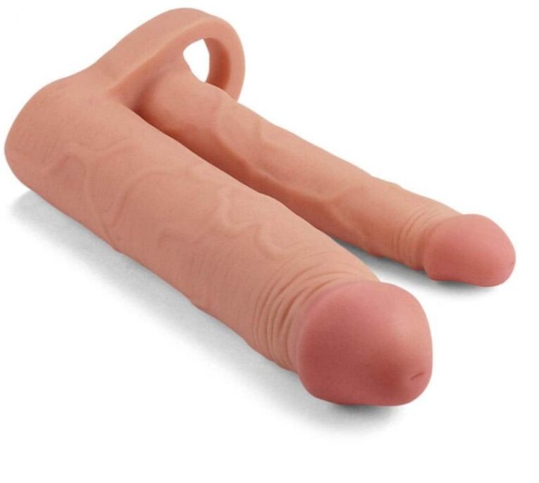 Dual Dildo With Penis Sleeve For Love Toy Brand