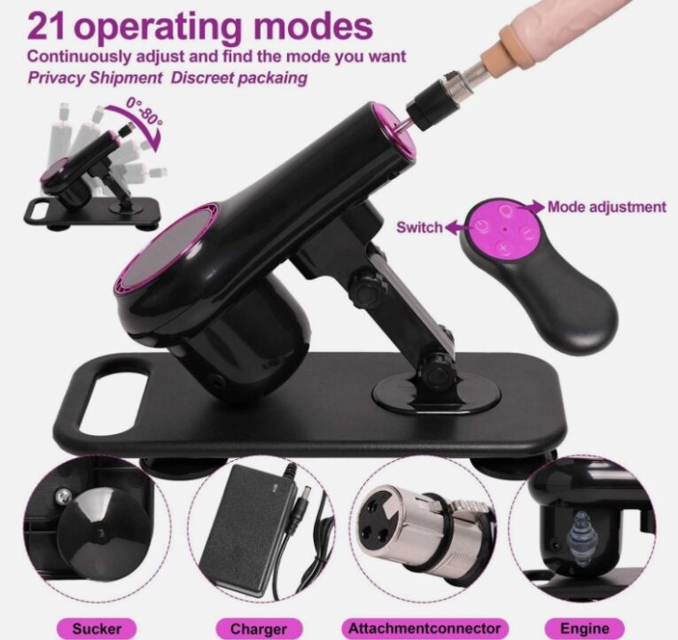 Giant Sex Machine Remote Control Auto Thrusting Realistic Dildo Adult Sex Toy – image 2 of 4