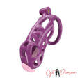 Maxi Purple Male Chastity Cage With Pink Urethral India