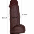 Black Most Realistic Feeling Girthy Very Thick Silicone Dildo 8.6 Inches Anal Dildos