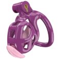 Lightweight Resin Male Chastity Device With Catheter Purple