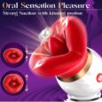3 IN 1 Tongue Licking Vibrating  Oral Sensation Pleasure Sex Toy