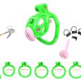 Green Cobra Nub Chastity Kit With Pussy Urethral