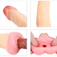 Pocket Pussy attached With Silicone Dildo Sleeve For Men