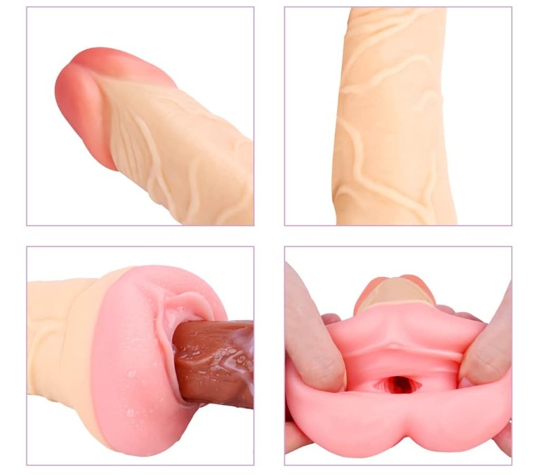 Realistic Dildos With Pocket Pussy Sex Toys For Men