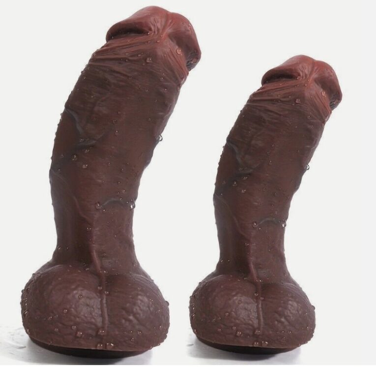 Realistic Skin Choco Brown Silicone Penis Dildos India