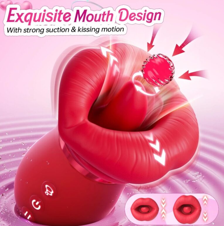 Red Automatic Licking Sucking Sex Toys India