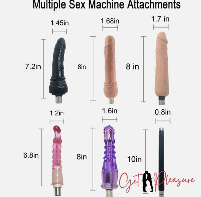 Sex Machine Attachments 6 Pieces