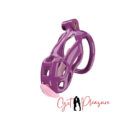 Cobra 6.0 Male Chastity Device Upgraded Purple Resin Small Cage For Men
