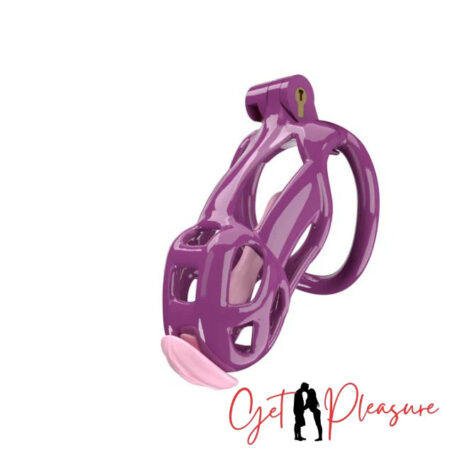 Cobra 6.0 Male Chastity Device Upgraded Purple Resin Small Cage For Men
