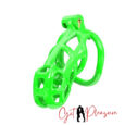 Standard Green Cobra Male Chastity 5 Rings Kit With Pussy Urethral