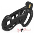 3D Chastity Resin Standard Black Cobra Male Chastity Cage