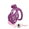 3D Face Purple Cobra Nano Chastity Kit With Urethral For Men