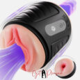 Anus Sex and Vagina Sex 2 In1 Pocket Pussy With Vibrator For Men