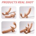 Lesbian Latest Double-Ended Silicone Penis Thrusting Strapless Strap-on